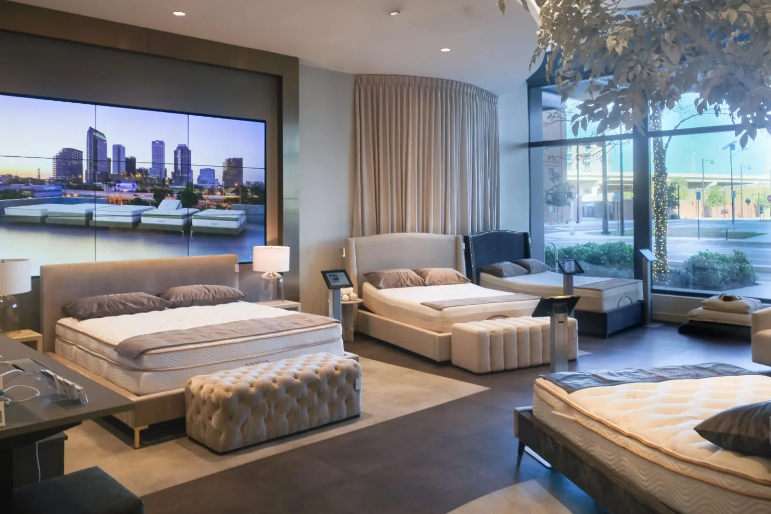 Zenhaven® flippable natural latex mattress in a luxurious bedroom